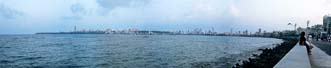 Panorama de Marine Drive, Bombay, Inde